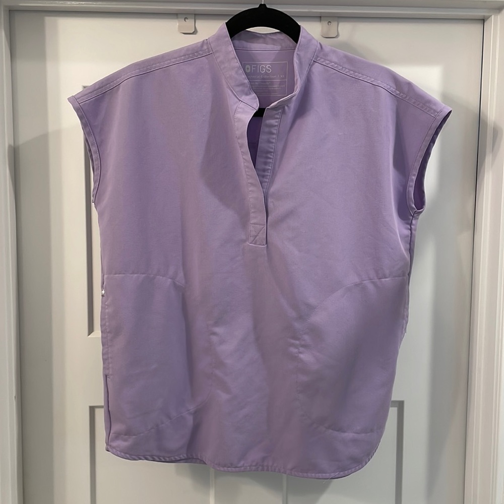Figs Scrub Top XS